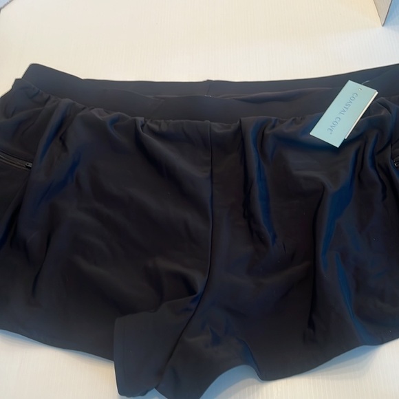 Coastal Cove Women's Solid Double Zip Pocket Swim Shorts plus size 20W NWT - Picture 7 of 9